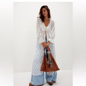 NWT Free People Dim the Lights Duster in size XS